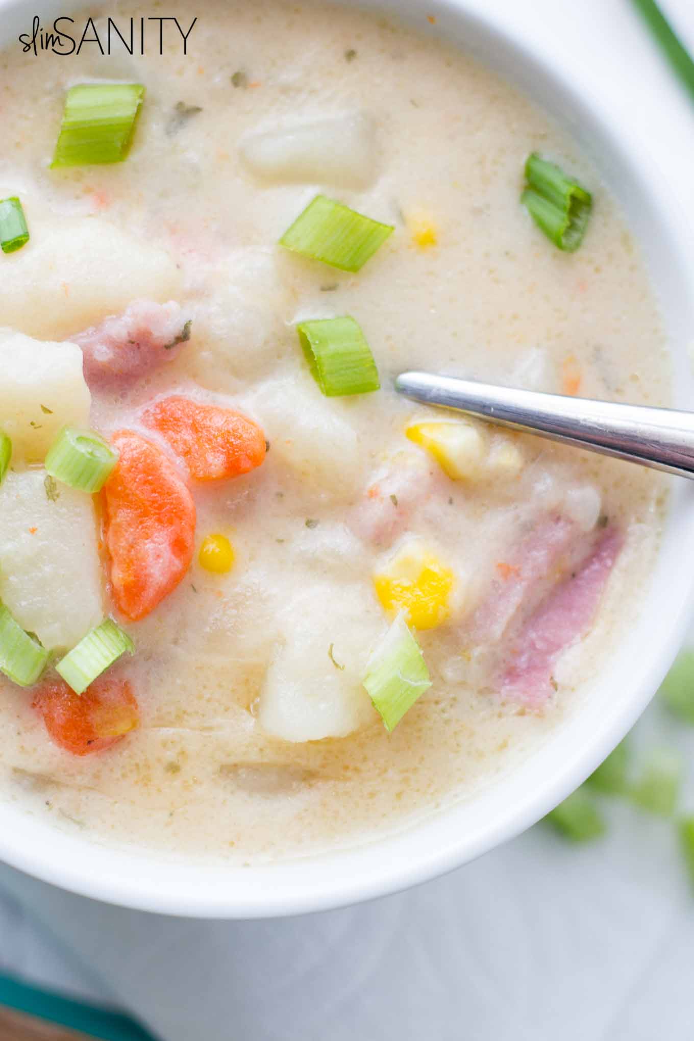 Healthy Loaded Potato Soup Slim Sanity