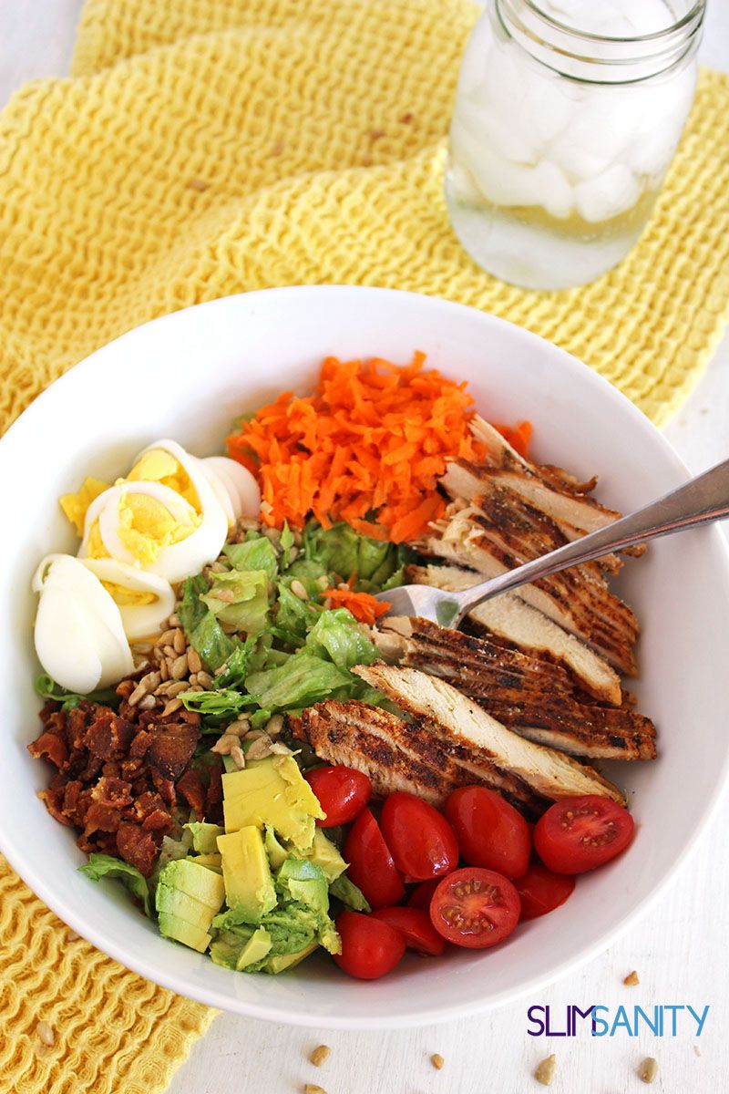 paleo salad dressing & Whole30 Greek Paleo Chef Salad with White